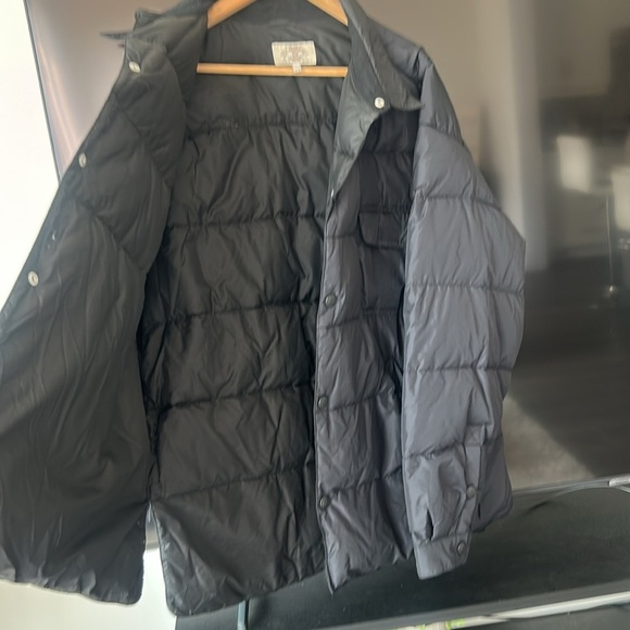 Vintage Armani Jeans by Giorgio Armani Puffer Jacket Collared Black Men's Sz 40 - Picture 5 of 17